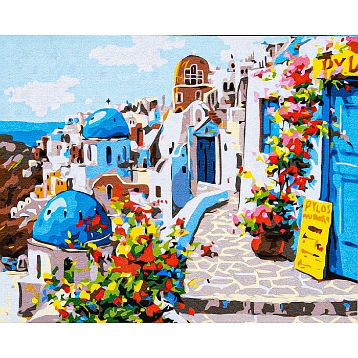 AS PANZA PICTURA PE NUMERE 40*50CM CU VOPSELE SI PENSULE, MAGICUL SANTORINI 801023908 [1]