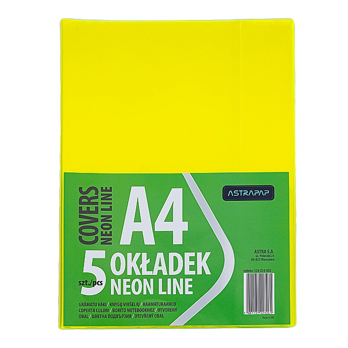 AS COPERTA PLASTIC A4 CULORI NEON 5/SET 124024002 [3]