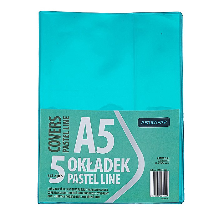 AS COPERTA PLASTIC A5 DIVERSE CULORI  5/SET 124024005 [1]