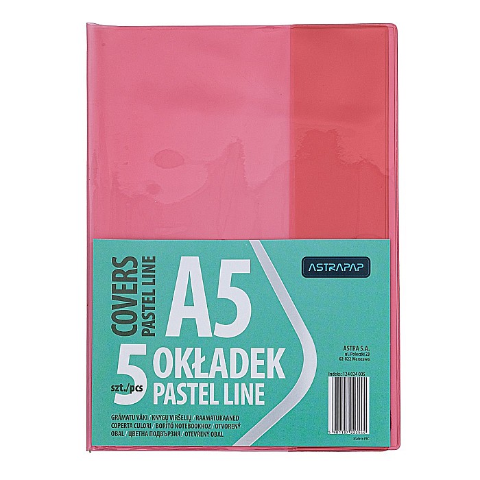 AS COPERTA PLASTIC A5 DIVERSE CULORI  5/SET 124024005 [2]