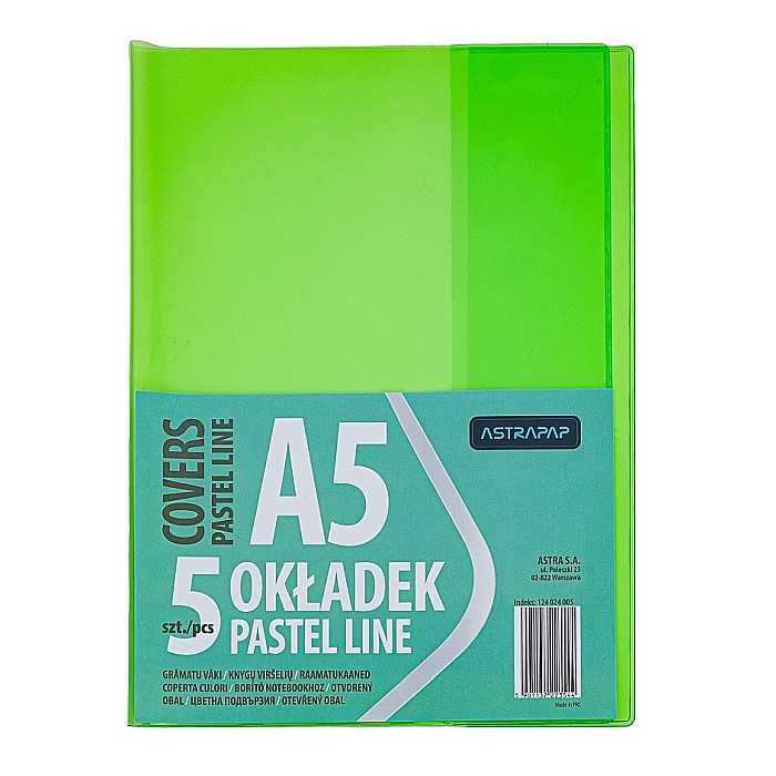AS COPERTA PLASTIC A5 DIVERSE CULORI  5/SET 124024005 [5]