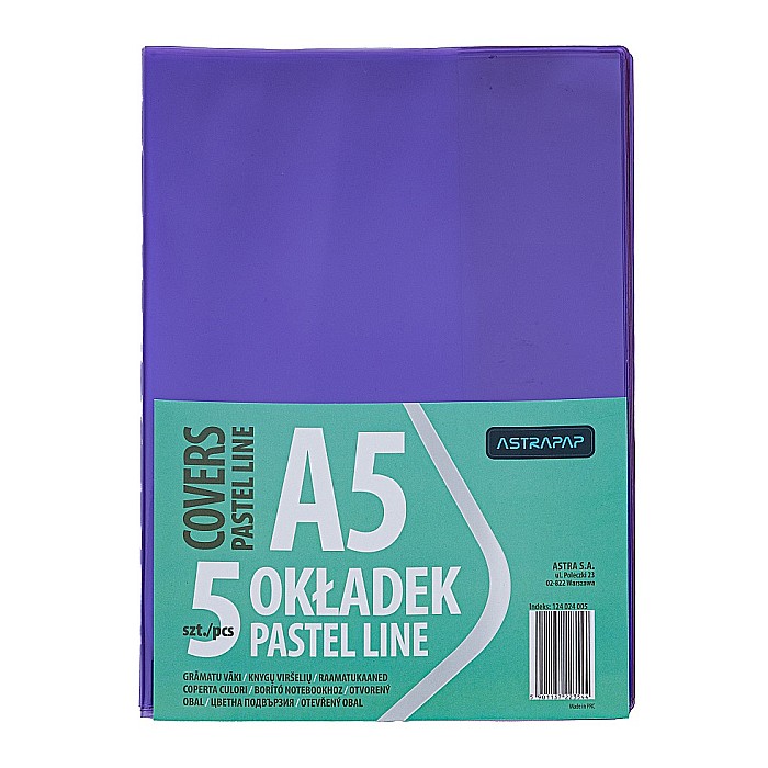 AS COPERTA PLASTIC A5 DIVERSE CULORI  5/SET 124024005 [6]