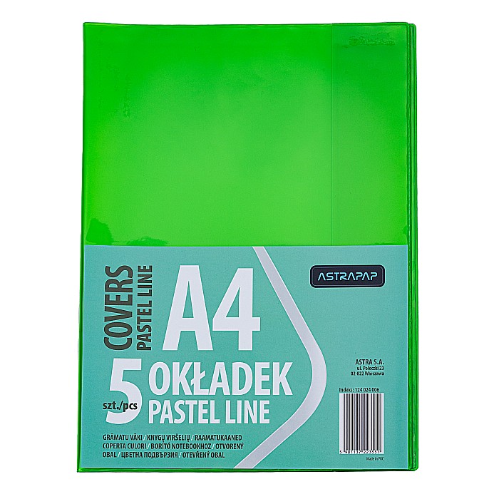 AS COPERTA PLASTIC A4 DIVERSE CULORI 5/SET 124024006 [2]