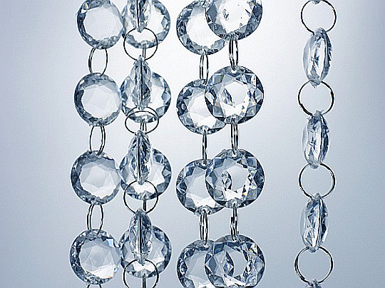 PD GHIRLANDA DIN CRISTALE, transparent, 1 metru, CC01 [3]