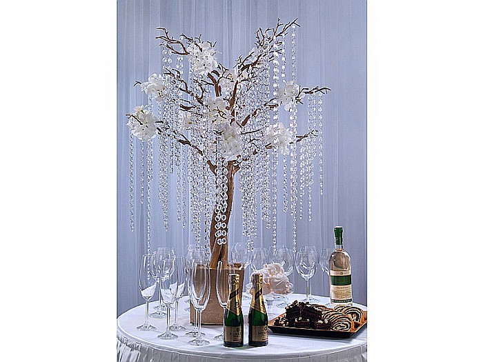 PD GHIRLANDA DIN CRISTALE, transparent, 1 metru, CC01 [5]