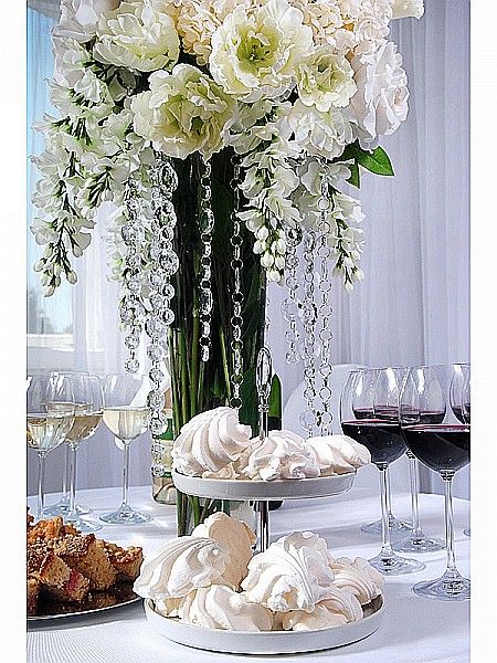 PD GHIRLANDA DIN CRISTALE, transparent, 1 metru, 18x30mm, CC02 [8]