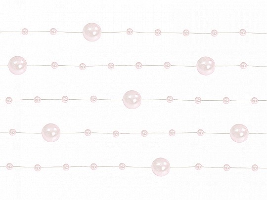 PD GHIRLANDA PERLE DECOR ROZ DESCHIS 1.3M 5/SET GP19 [2]