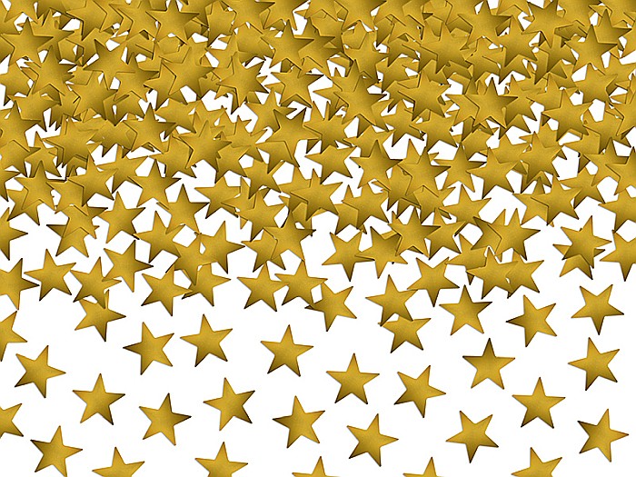 PD CONFETTI, Confetti Stars, gold, 10mm, 30g KONS6 [1]
