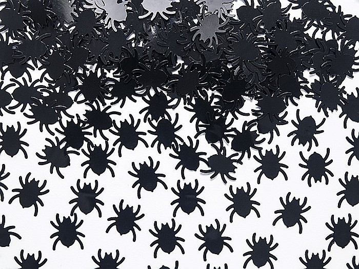 PD CONFETTI, Confetti Spiders, black, 1.2 x 1.2cm, 15g KONS23 [1]