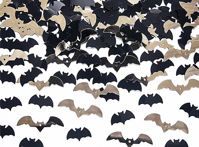 PD CONFETTI, Confetti Bats, black and gold, 1,7 x 07cm, 15g KONS29 [1]
