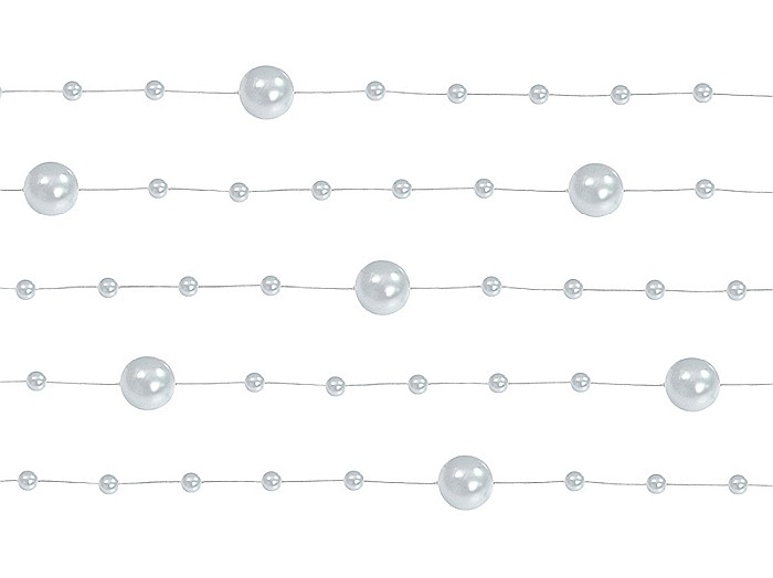 PD GHIRLANDA PERLE DECOR ARGINTIE 1.3M 5/SET GP27 [1]