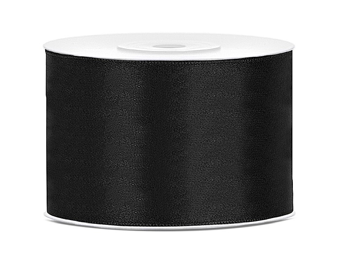 PD BANDA SATIN, Satin Ribbon, black, 50mm/25m TS50-010 [1]