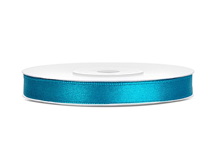 PD BANDA SATIN, Satin Ribbon, turquoise, 6mm/25m TS6-083 [1]