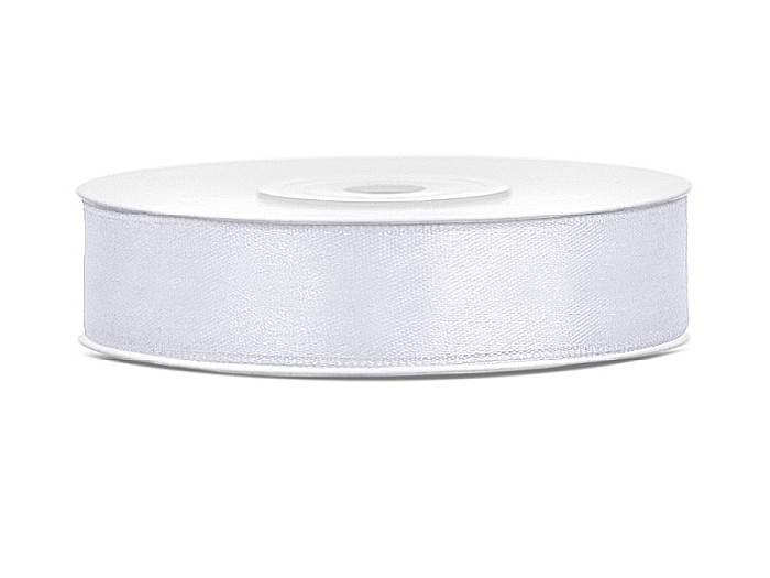 PD BANDA SATIN, Satin Ribbon, white, 12mm/25m TS12-008 [1]