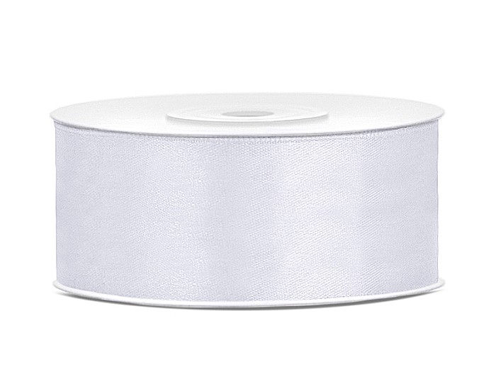 PD BANDA SATIN, Satin Ribbon, white, 25mm/25m TS25-008 [1]