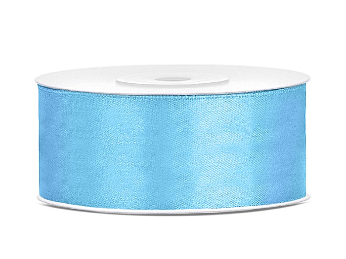 PD BANDA SATIN, Satin Ribbon, sky-blue, 25mm/25m TS25-011 [1]