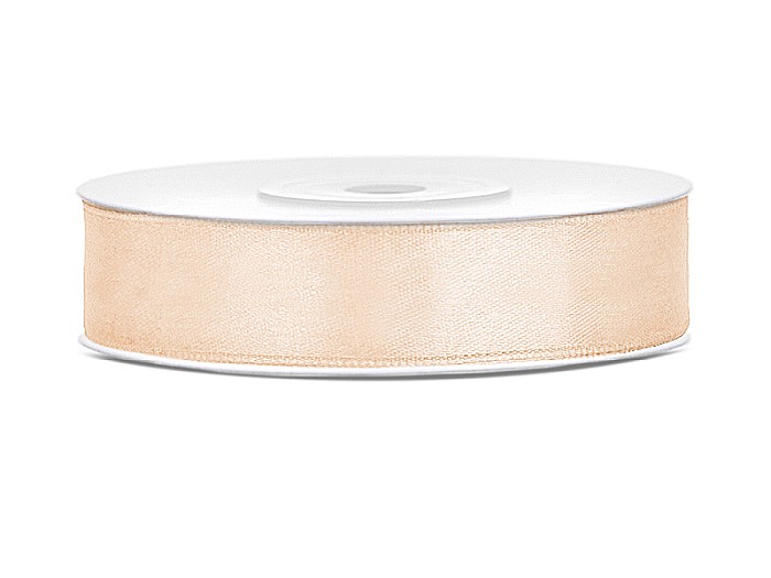 PD BANDA SATIN, Satin Ribbon, cream, 12mm/25m TS12-079 [1]