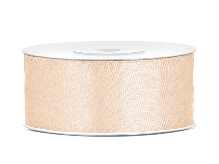 PD BANDA SATIN, Satin Ribbon, cream, 25mm/25m TS25-079 [1]