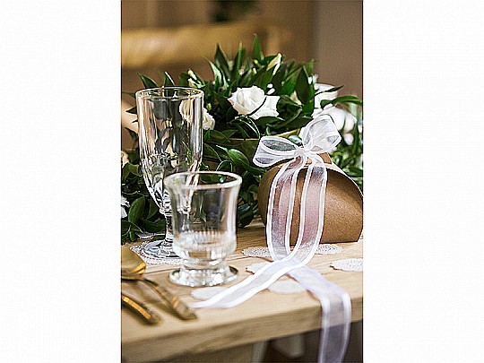 PD BANDA CHIFFON Ribbon chiffon, white, 25mm/25m TSZB25-008 [3]