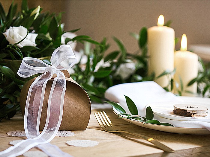 PD BANDA CHIFFON Ribbon chiffon, white, 25mm/25m TSZB25-008 [6]