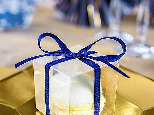 PD BANDA SATIN, Satin Ribbon, navy blue, 6mm/25m TS6-074 [2]