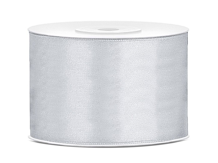 PD BANDA SATIN, Satin Ribbon, silver, 50mm/25m TS50-018 [1]