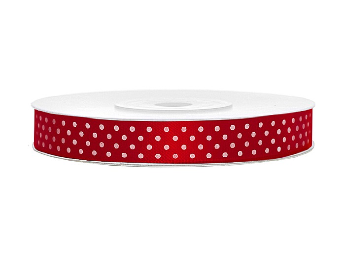PD BANDA SATIN, Satin Ribbon, red, 12mm/25m TSK12-007-08 [1]