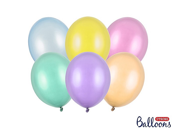 PD BALOANE Strong Balloons 23cm, Pearly Mix, 100/SET SB10M-000P [1]