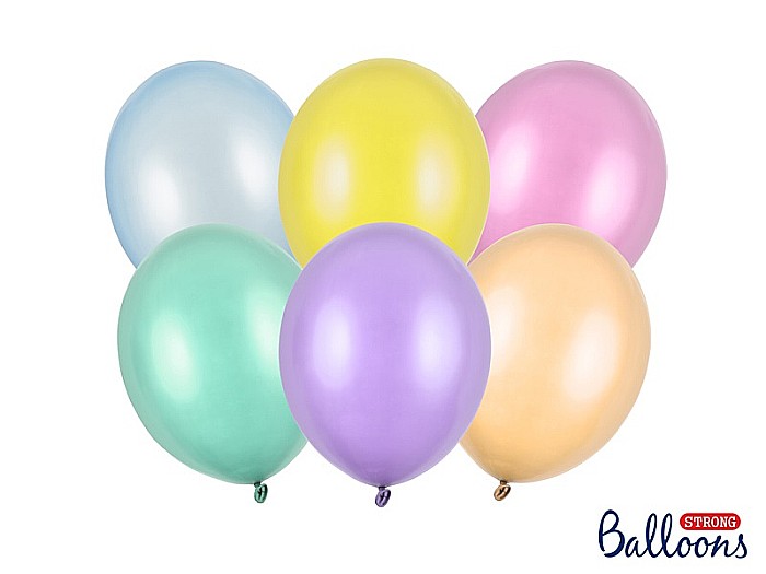 PD BALOANE Strong Balloons 27cm,  Pearly Mix, 100/SET SB12M-000P [1]