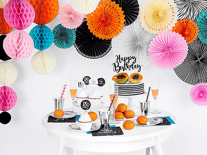 PD PAIE DIN HARTIE PENTRU BAUTURI black, 19.5cm 10/set SPP2-010 [8]