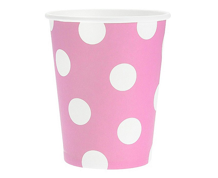 GOD PAHARE CARTON Dot, Pink, 270ml, 6/set PF-KGJR [1]
