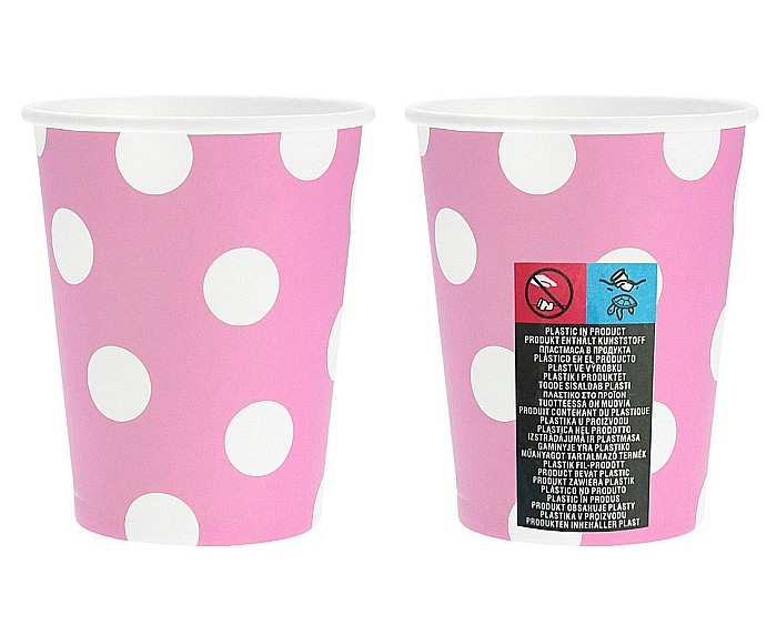 GOD PAHARE CARTON Dot, Pink, 270ml, 6/set PF-KGJR [2]