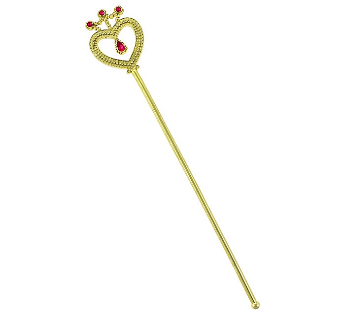 GOD BAGHETA PARTY AURIE CU PIETRE ROSII 37CM ROZR-YH [1]