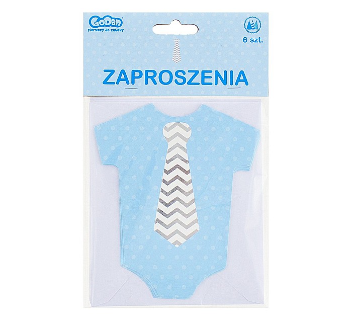GOD INVITATIE BOTEZ CU PLIC LITTLE BOY 6/SET ALBASTRU PF-ZKLB [3]