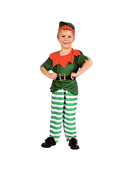 GOD COSTUM PT COPII LITTLE ELF 92/104cm, camasa, pantaloni, curea, caciula SL-ME92 [1]