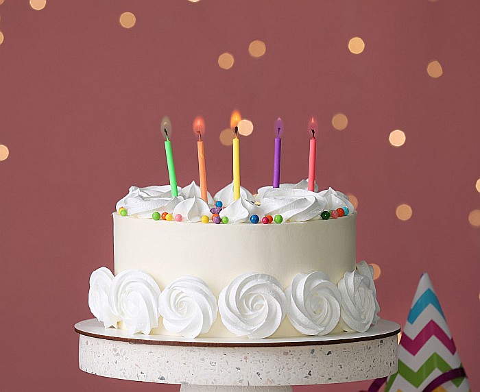 GOD LUMANARE TORT Colorful flames, 5cm 6/set PF-S6KP [2]