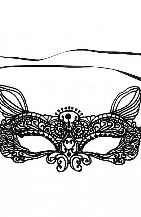 GOD MASCA Cat lace mask black 11.5 x 19.5cm MAAKO-CH [2]
