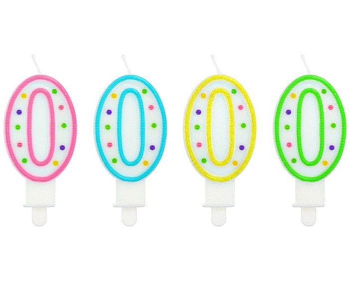 GOD LUMANARE TORT Number 0, with dots, 7.5cm PF-SCK0 [1]