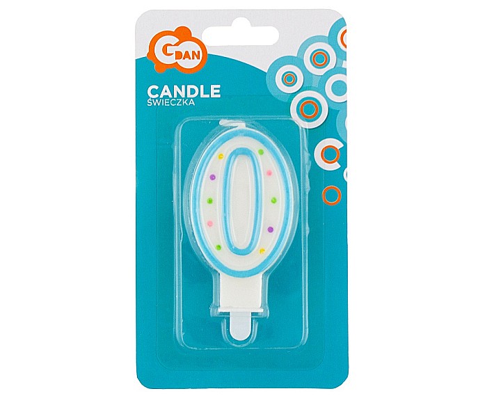 GOD LUMANARE TORT Number 0, with dots, 7.5cm PF-SCK0 [2]