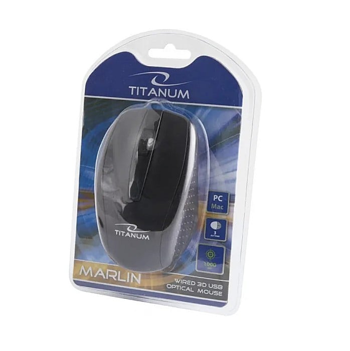 TEC MOUSE OPTIC TITANUM MARLIN  TM110K, USB, 3D [2]