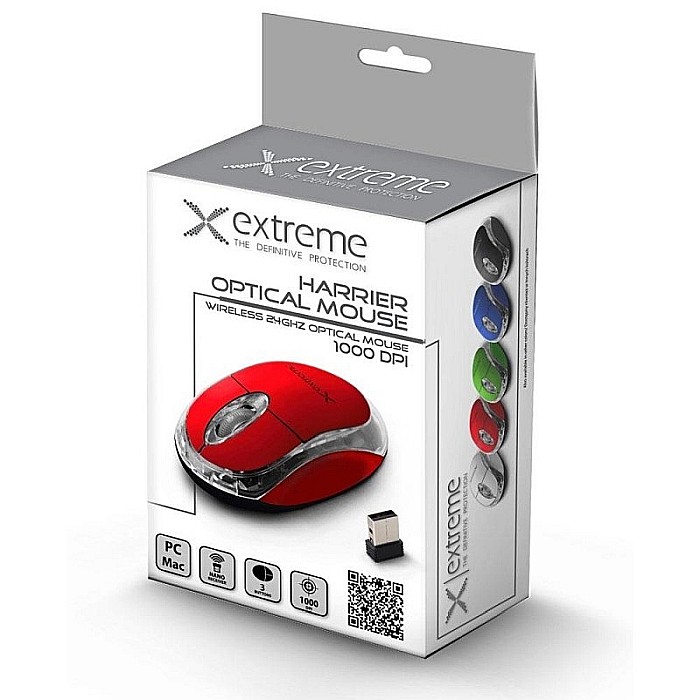 TEC MOUSE XTREME HARRIER WIRELESS, ROSU XM105R [2]