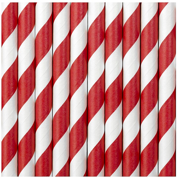 PD PAIE DIN HARTIE PENTRU BAUTURI ROSU, 19.5cm 10/set SPP1-007 [1]