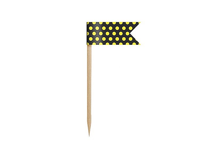 PD DECORATIUNI PENTRU BRIOSE Mini Flags, Bee, mix, 7cm 6/set FPM3 [3]