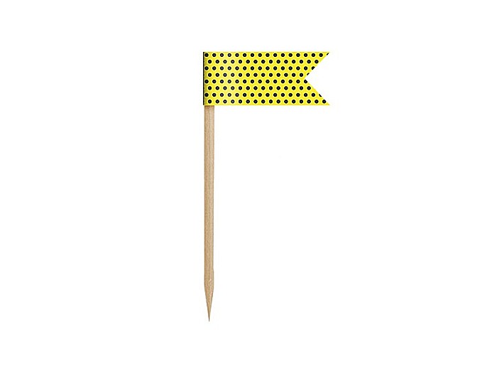 PD DECORATIUNI PENTRU BRIOSE Mini Flags, Bee, mix, 7cm 6/set FPM3 [4]