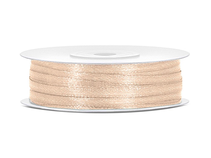 PD BANDA SATIN, Satin Ribbon, cream, 3mm/50m TS3-079 [1]