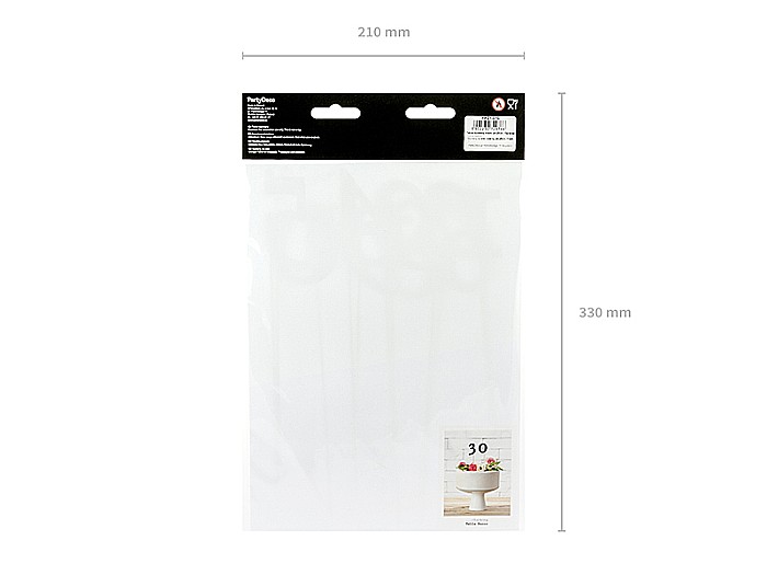 PD NUMERE PENTRU MASA black, 24-26cm 11bucati KPZ1-010 [10]