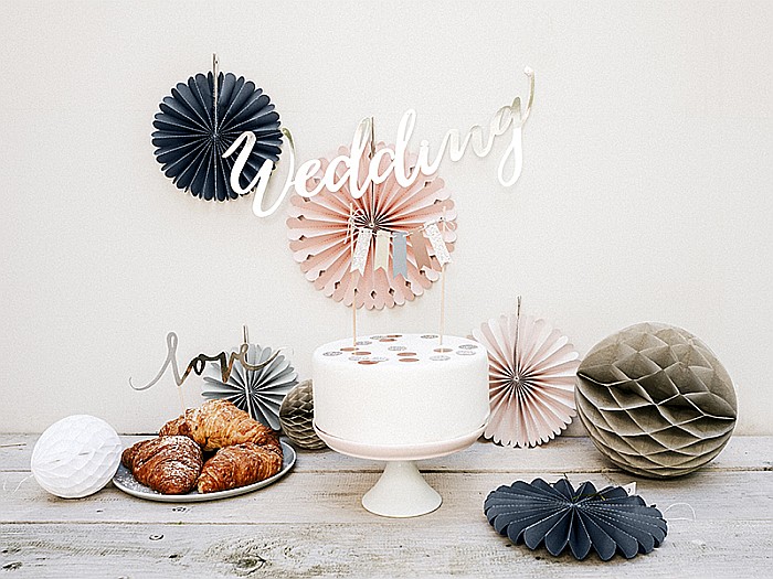 PD DECORATIUNI PENTRU TORT Love, silver, 17cm KPT1-018 [4]