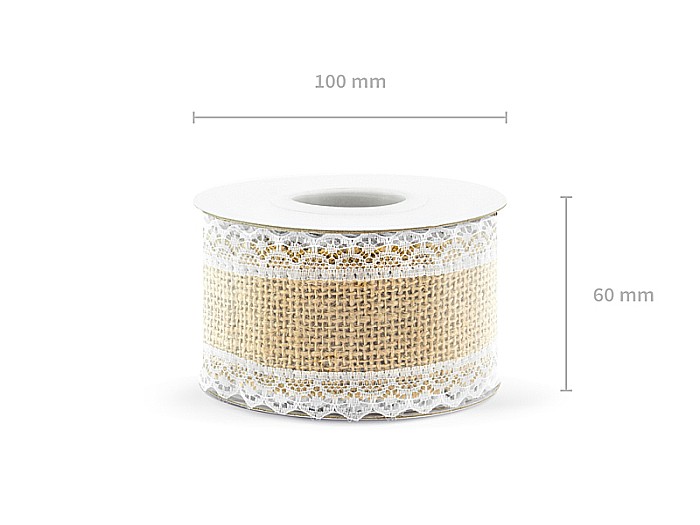 PD BANDA IUTA CU DANTELA 5*500cm TJ3-5 [4]