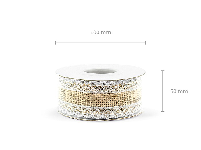 PD BANDA IUTA CU DANTELA 4*500cm TJ3-4 [4]