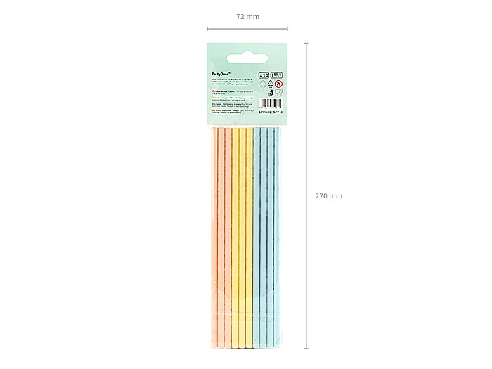 PD PAIE DIN HARTIE PENTRU BAUTURI Summer time, 19.5cm 10/set SPP10 [8]